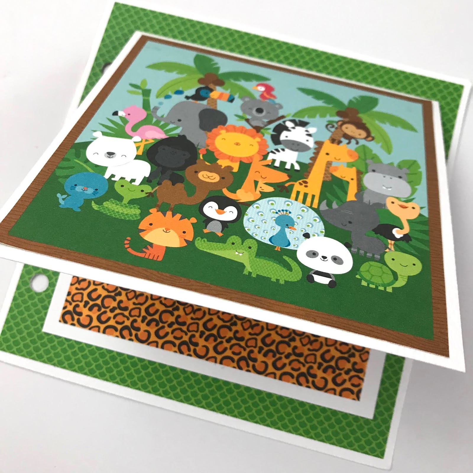 Artsy Albums Scrapbook Album and Page Layout Kits by Traci Penrod A Day at the Zoo Scrapbook Album