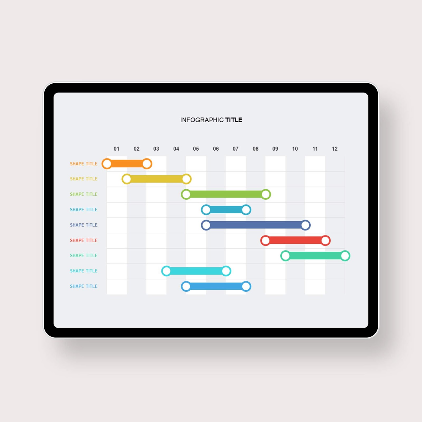 Project Schedule Bar PowerPoint Templates PowerPoint Free
