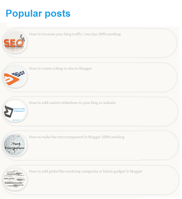 How to Add Popular Posts Widget For Blogger