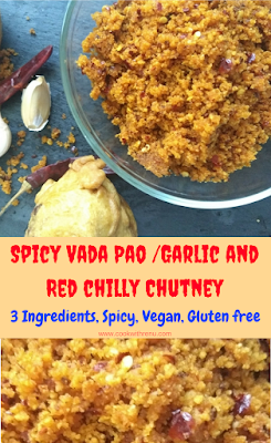 Spicy Vada Pao Chutney | Spicy Garlic and Red chilly Chutney