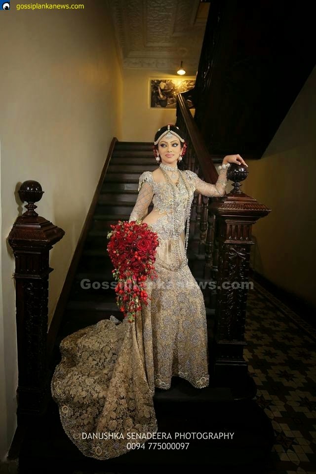 nathasha wedding saree