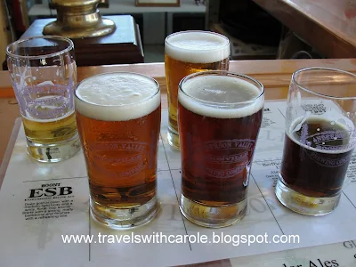 beer tasting at Anderson Valley Brewing Company in Boonville, California