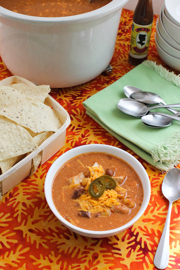 Food Lust People Love Slow Cooker Cheesy Chicken Enchilada Soup