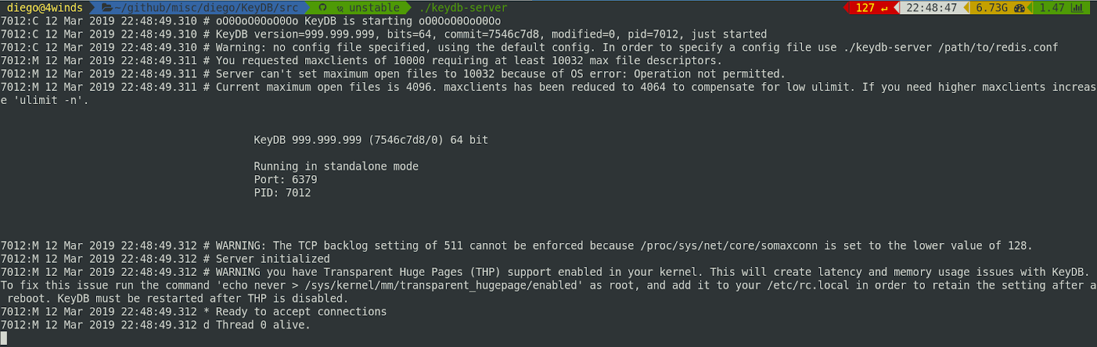 Running Multithreaded Redis using KeyDB and Dynomite