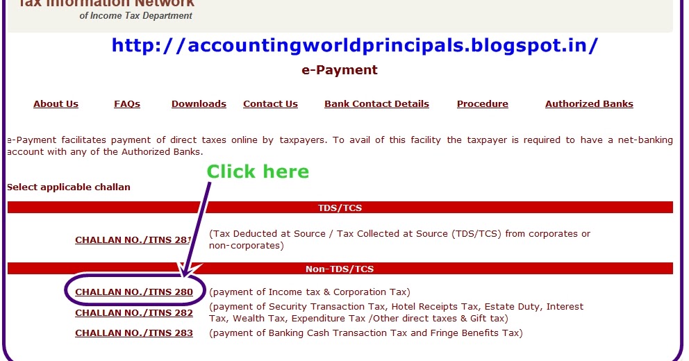 How to Pay Advance Tax (CHALLAN 280) through Online ? - accounting