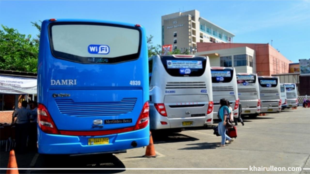 INFO LENGKAP KE BANDARA SOEKARNO HATTA MENGGUNAKAN BUS AIRPORT DAMRI