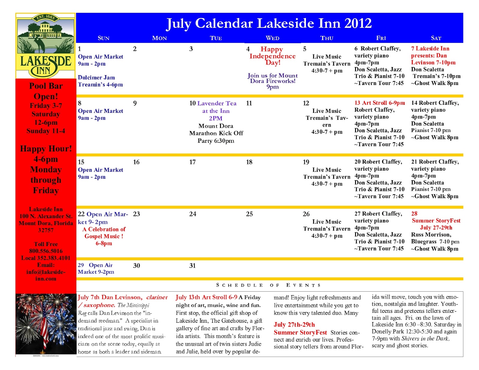 Mount Dora Events Calendar Printable Calendar 2023