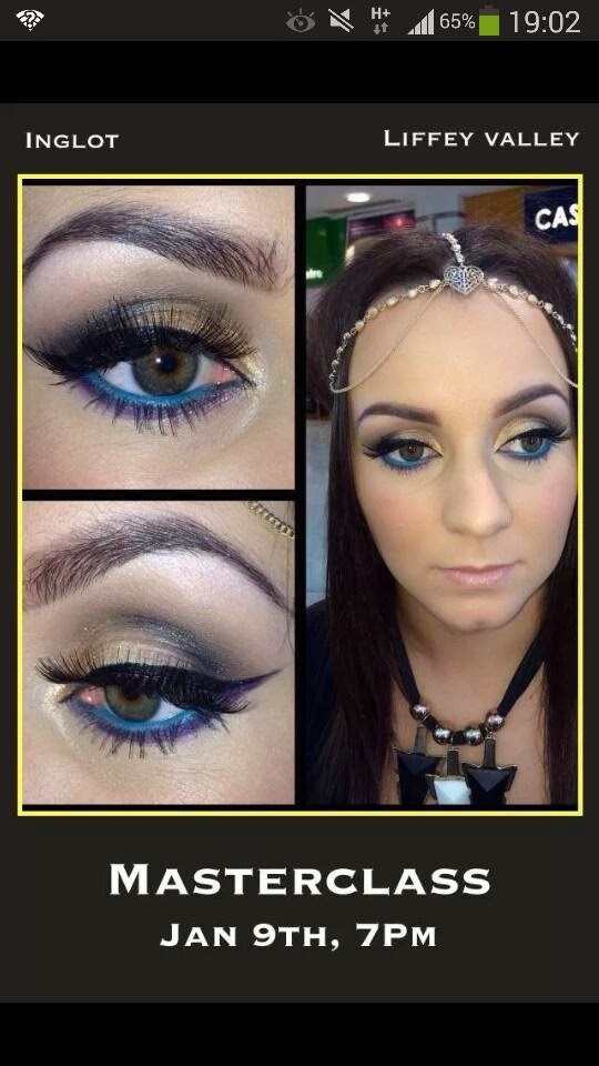 Masterclass in Inglot Liffey Valley with MUA Avril and Enisa