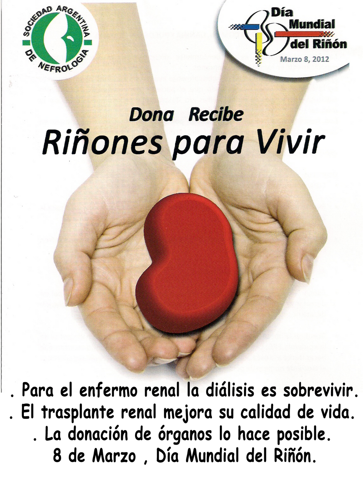 Donar Santa Fe: Séptimo Día Mundial Del Riñon