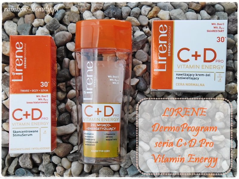 Lirene C+D Pro Vitamin Energy StimuSerum, żel do mycia twarzy i krem