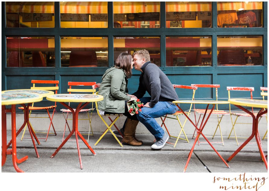 Pike Place Market Engagement Session by Something Minted Photography