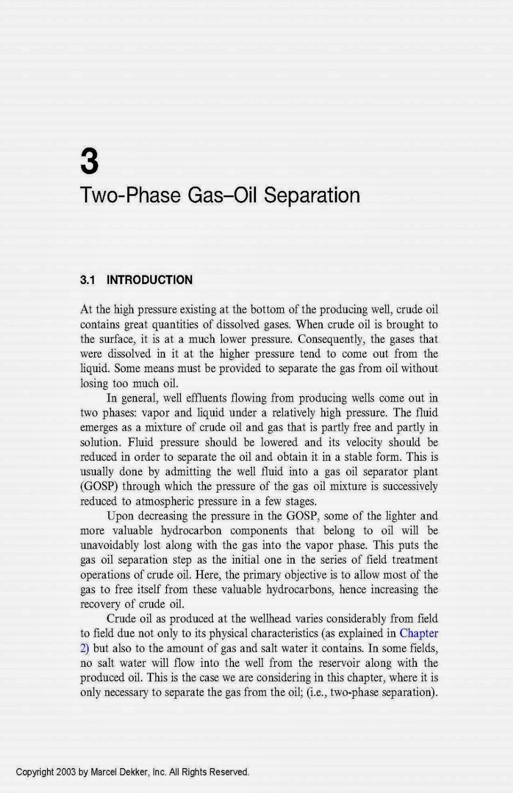 Petroleum & Gas Field Processing 03 Oil and Gas Book Reference