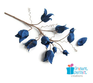 silk bluebells, artificial flowers, faux flowers, handmade flowers