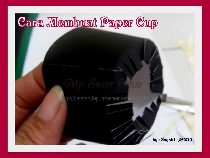 My Sweet Cake: How to Make a Paper Cup