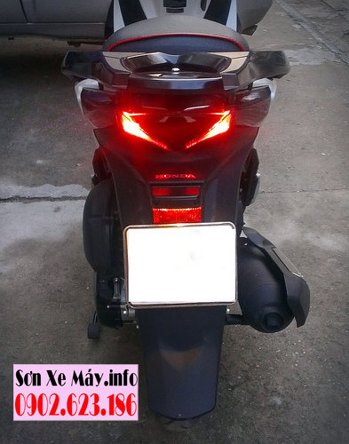 Honda SH Việt sơn màu trắng đen zin cực đẹp