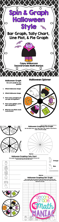 http://www.teacherspayteachers.com/Product/Spin-Graph-Halloween-Style-Bar-Graph-Tally-Chart-Line-Plot-Pie-Graph-1443483
