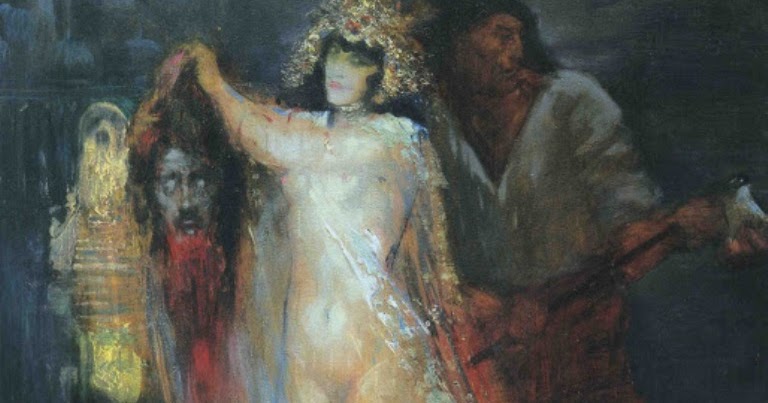 NUDITY AND BIBLE: Salome by Georges Olivier Desvallieres.