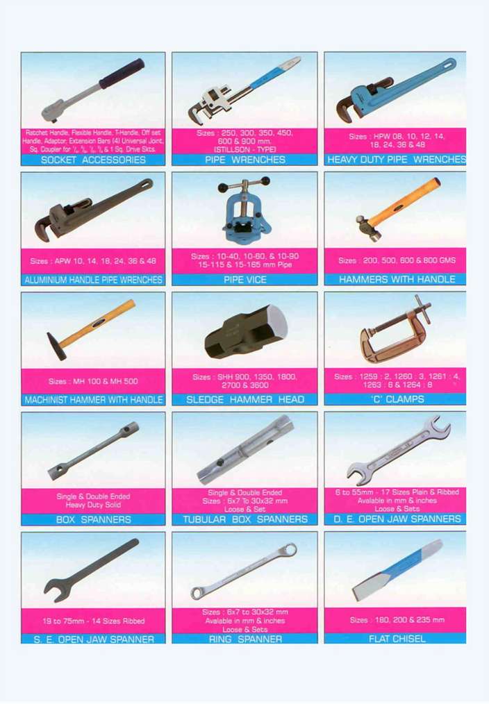 Taparia Hand Tools Taparia Tools Price List and Catalogue