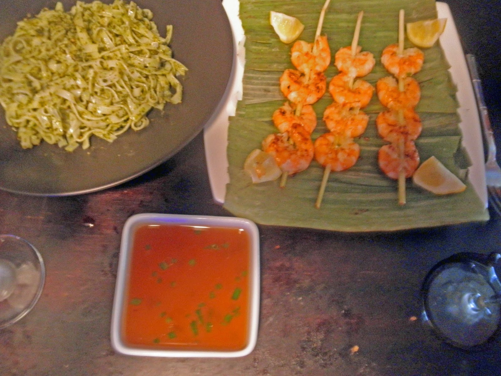 Cecelia Heer's Culinary Corner GRILLED SHRIMP ON LEMONGRASS SKEWERS