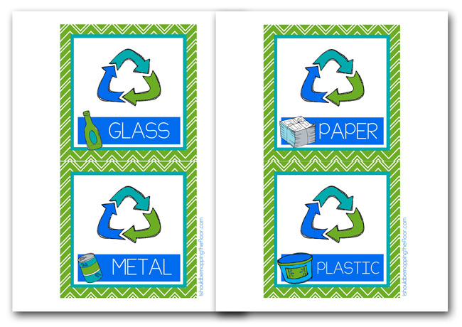 Labels for Recycling Bins