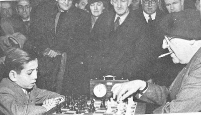 Partida de ajedrez Benrstein contra Pomar, 1949