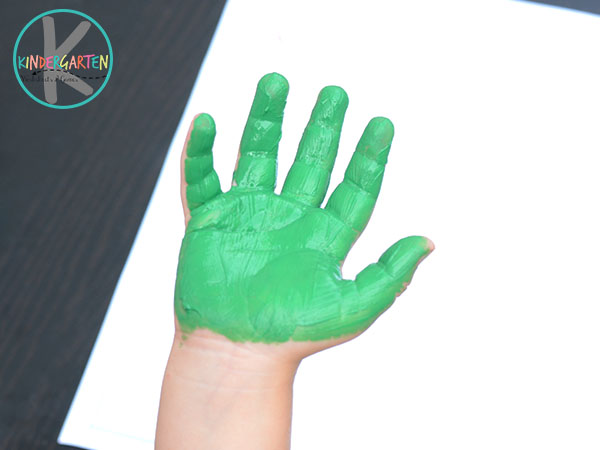 paint your hand green paint your hand green