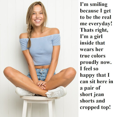 I feel so happy Sissy TG Caption - Hard TG Caps - Crossdressing and Sissy Tales and Captioned images