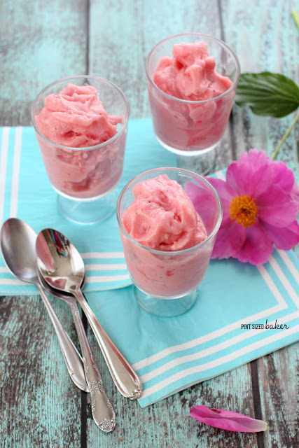 Whip us the Rhubarb Sherbet for your family! Everyone loves it because it's made with fresh ingredients.