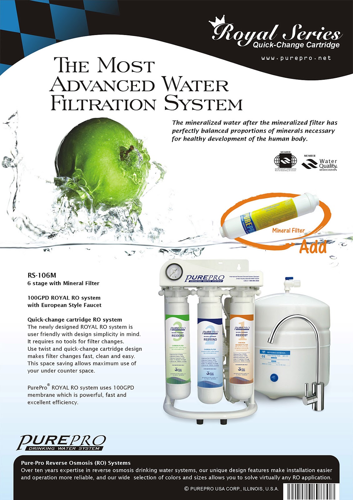 PurePro® Royal Reverse Osmosis Water Filtration Systems