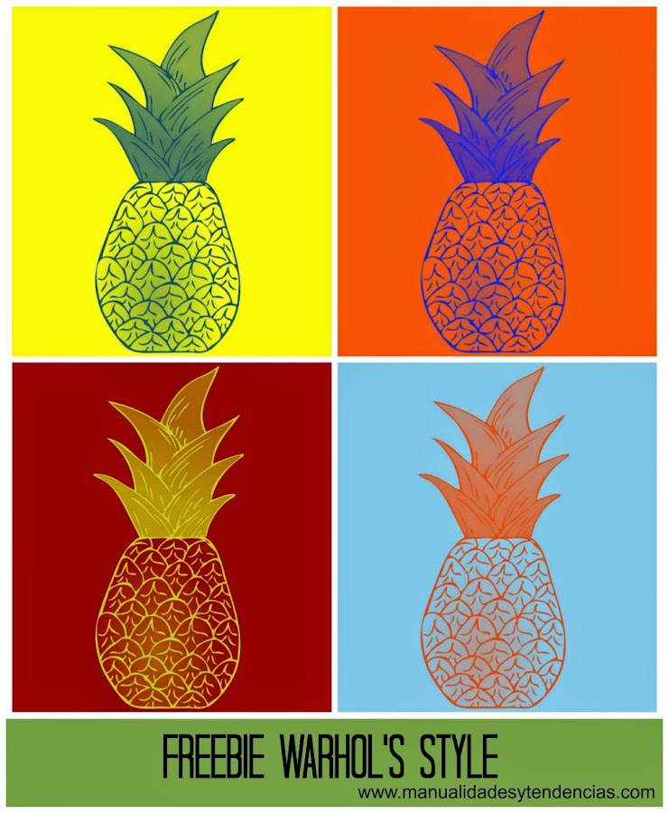 Imprimible gratis Warhol / Warhol free printable