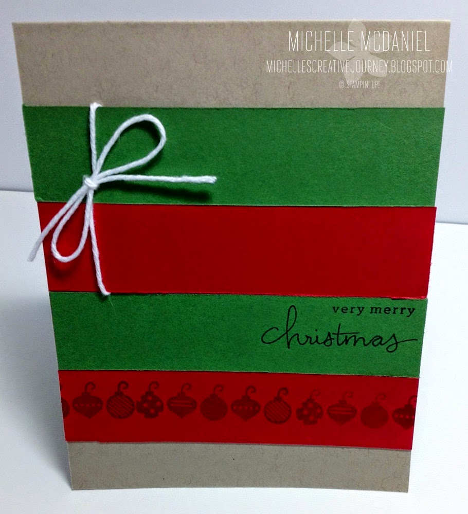 Creative Journey: Very Merry Christmas Card for a Team Challenge