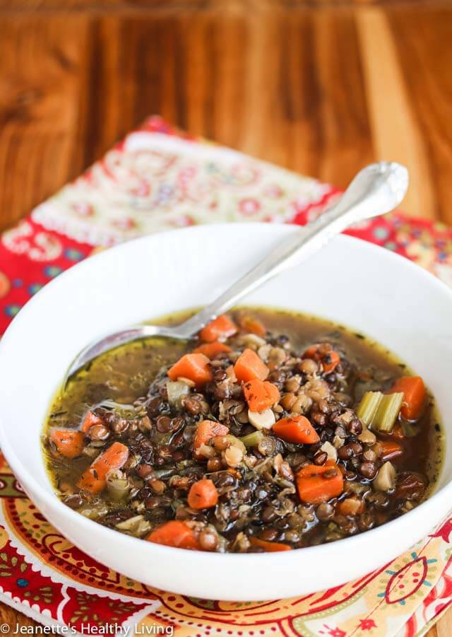 Slow Cooker Lentil Smoked Ham Soup from Healthy Living