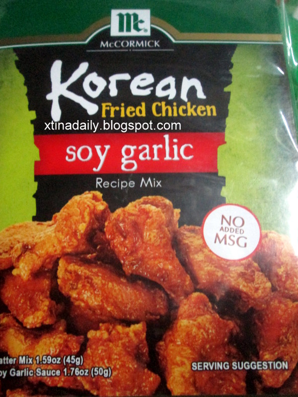 McCormick Korean Fried Chicken Mix in Soy Garlic celebraTINg exisTENce