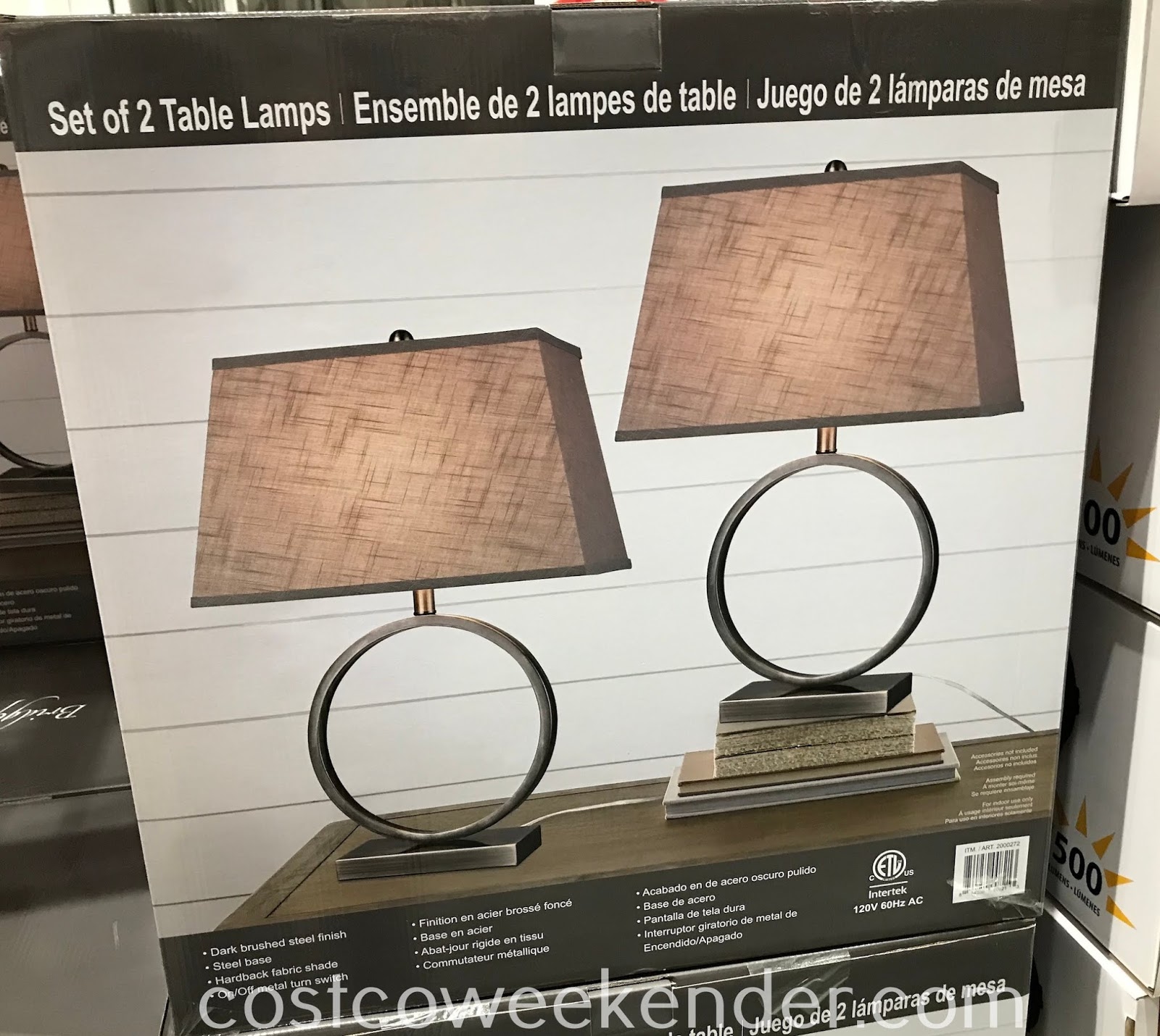 Bridgeport Design Metal Table Lamps (set of 2) Costco Weekender