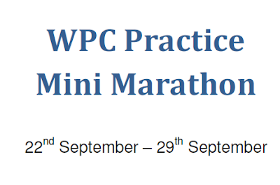 World Puzzle Championship 2013 Practice Mini Marathon