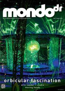 mondo*dr magazine 24-05 - July & August 2014 | ISSN 1476-4067 | TRUE PDF | Bimestrale | Professionisti | Progettazione | Audio | Illuminazione | Tecnologia
We are the global trade publication for technology in entertainment, with a particular focus on fixed installations including: casinos, cinemas, nightclubs, sports stadia and theatres...
mondo*dr magazine, first published in 1990, is targeted at the distributor, dealer and installer of lighting, sound and video equipment across all aspects of the increasingly hybrid entertainment installation market. It is published in two versions - European (translated into French, German, Spanish and Italian) and Asian/Pacific (Chinese, Arabic and Russian) and contains superb international coverage of venues, companies, industry shows and product.
The global coverage of mondo*dr magazine is unrivalled and allows you access to all major decision makers in their respective countries. With a circulation of over 13,000, mondo*dr magazine is mailed to over 120 countries. In addition, the circulation is backed up by our attendance or participation at every major trade show in the world.