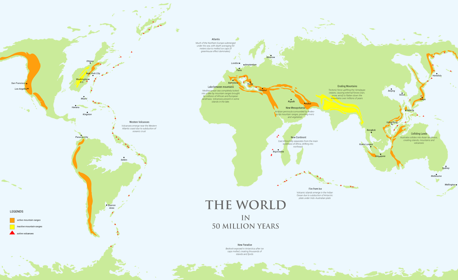 The world in 50 million years