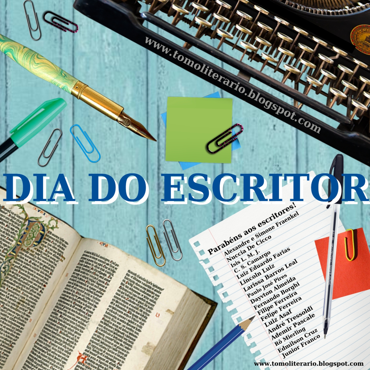 25 de Julho Dia do Escritor Tomo Literário