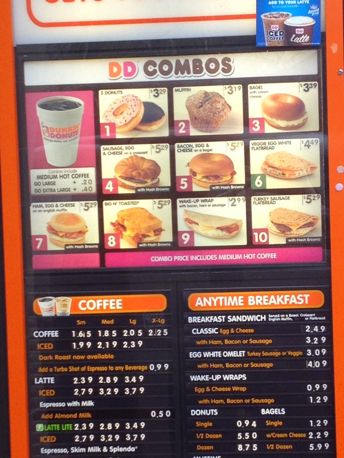 52 Sandwiches Breakfast Sandwich 21 Dunkin Donuts (DD) aka the "D