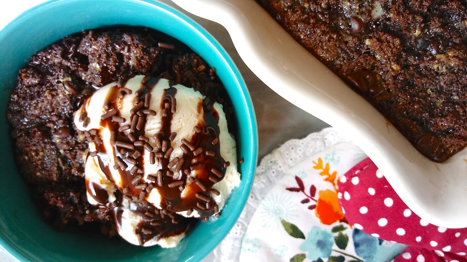 At Home with the Loverbees Chocolate Cupcake Bread Pudding