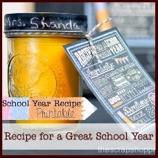 school year recipe printable