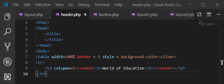 Layouts php