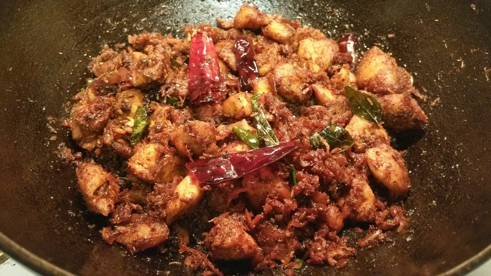 കഞ്ഞീം കറീം ....: Spicy Chicken Kondattam Kerala Style Recipe