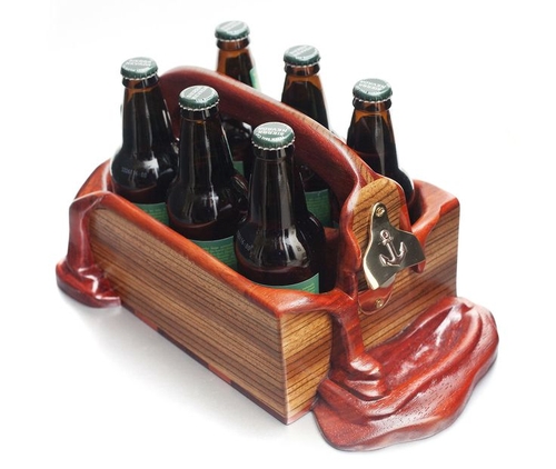 06-Beer-Caddy-Alan-Gwizdowski-Surreal-Salvador-Dali-Wood-Furnishings-www-designstack-co