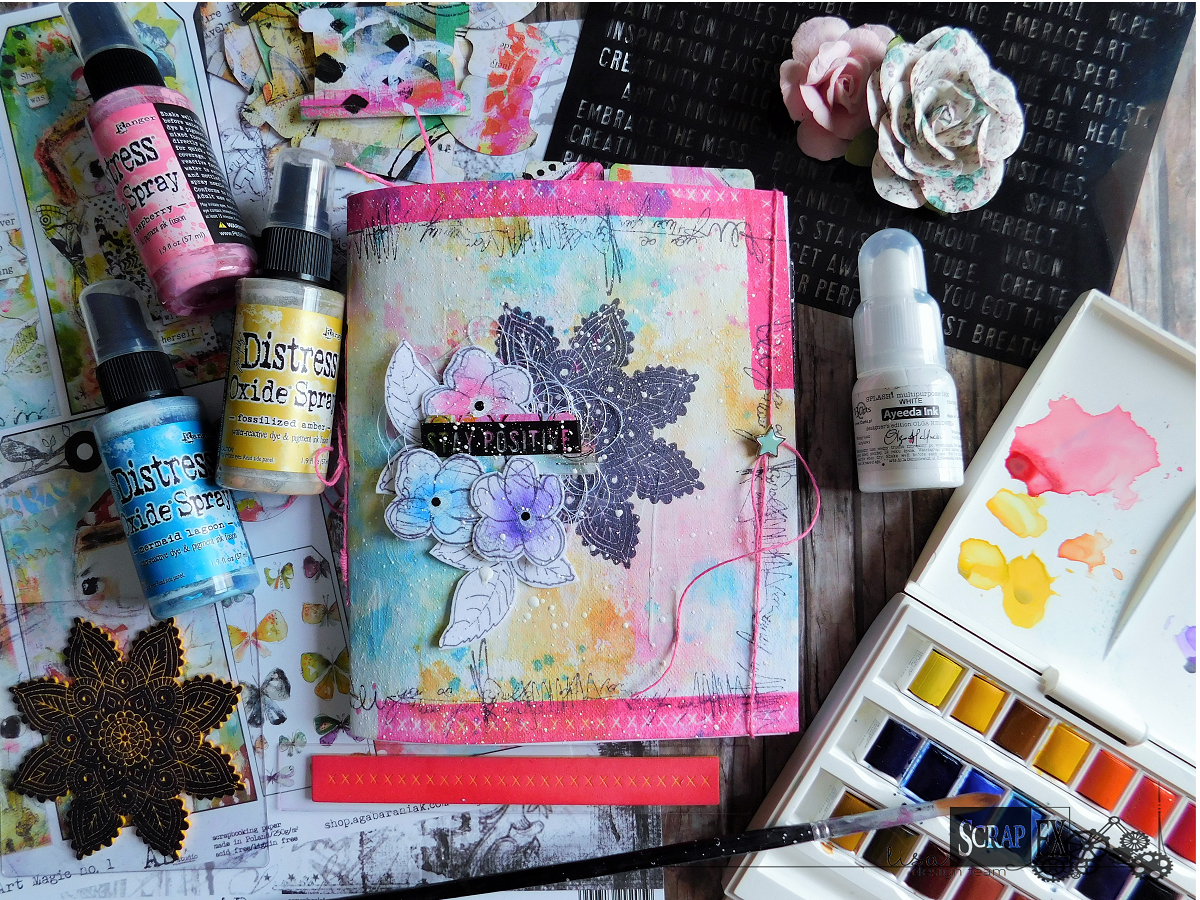 My room of mixed media and scrapbooking art Mixed media art journal