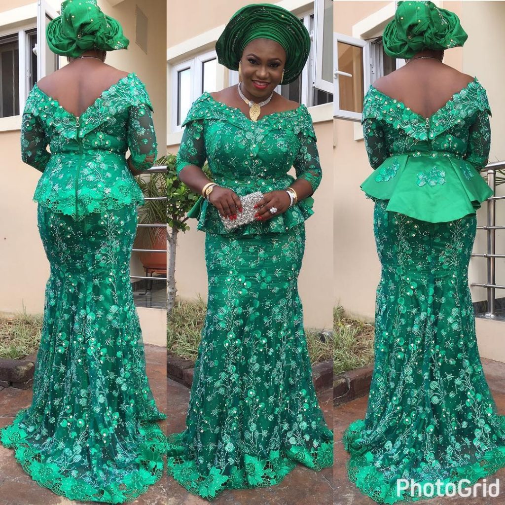 Lovely Aso ebi Styles Lace Skirt and Blouse DeZango Fashion Zone