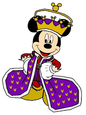 Mickey mouse rey con corona