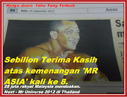 Metro 24 Sept 2012,Sebilion Terima Kasih Mr Asia 2012 kali ke8 Malaysia Boleh Nu-Prep100 long jack