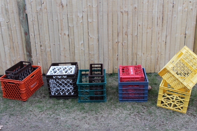 My Milk Crate Garden Getting Started