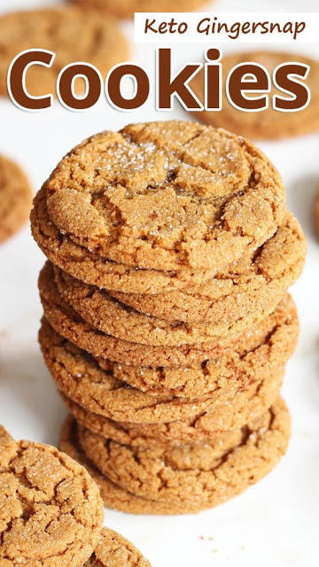 Low Carb Keto Ginger Snap Cookies (Gluten-Free, Sugar-Free)